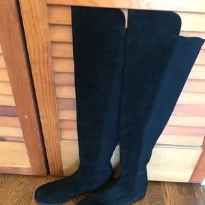 Stuart Weitzman black suede boots